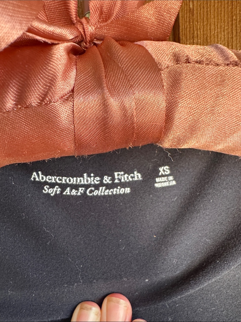 Abercrombie & Fitch Black Long Sleeve Square Neck Bodysuit - Picture 2 of 4